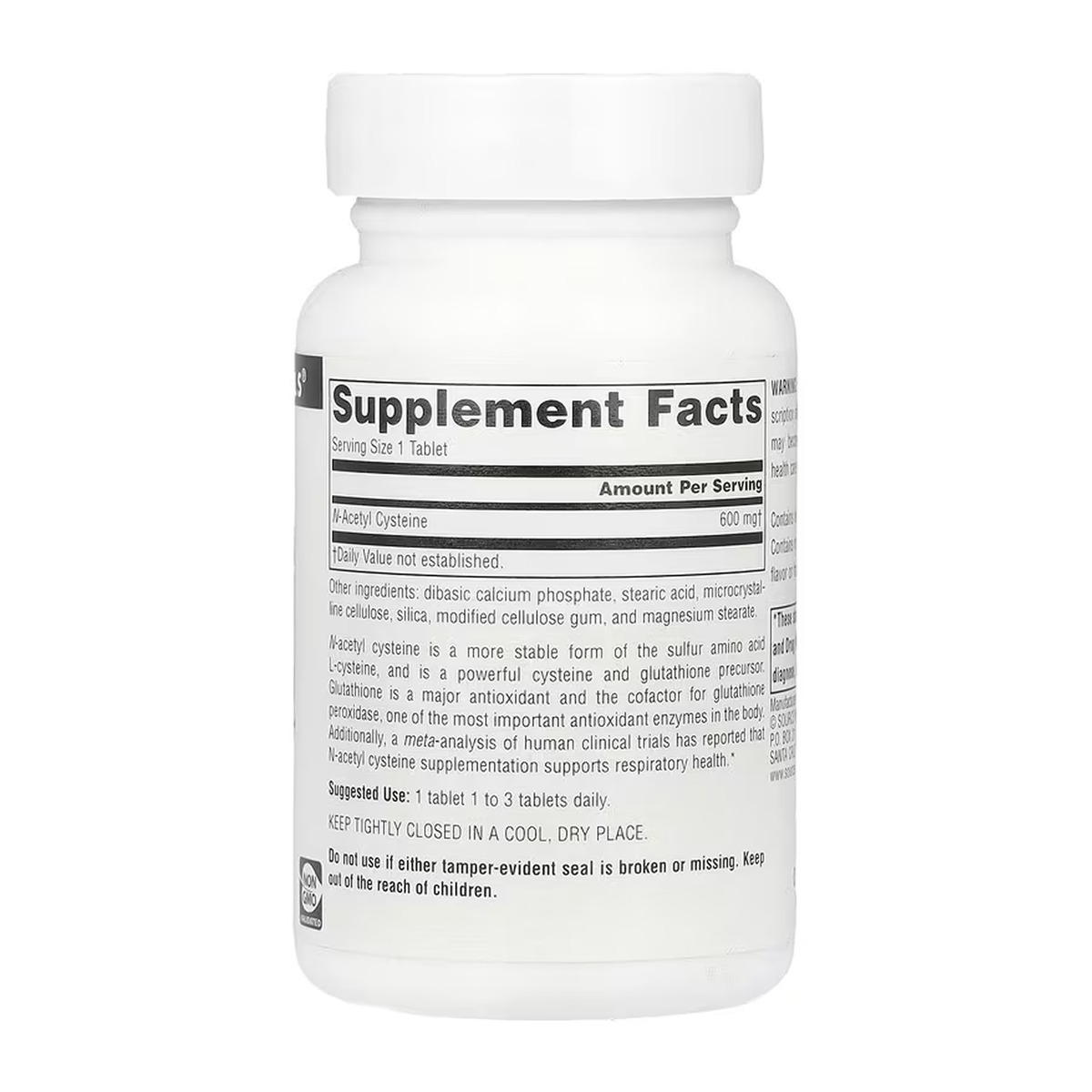 N-Acetyl Cysteine 600mg - 60 tabs. Фото 2