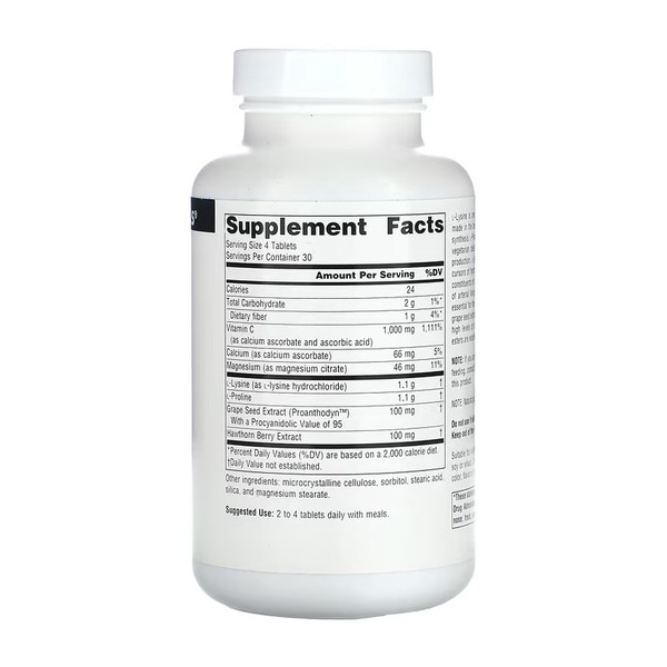 Proline & Lysine 550 mg - 120 tabs. Фото 2