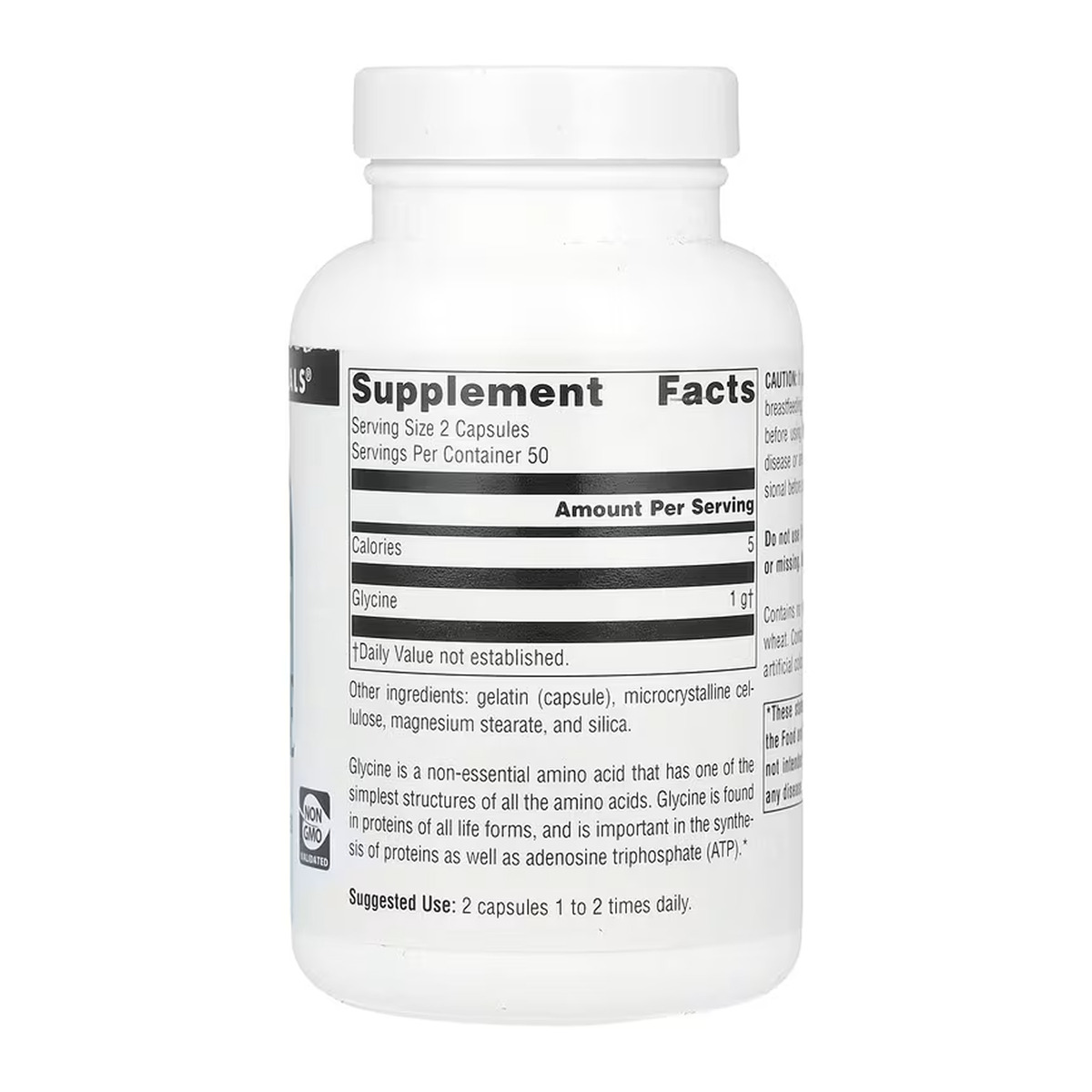 Glycine 500 mg - 100 caps. Фото 2