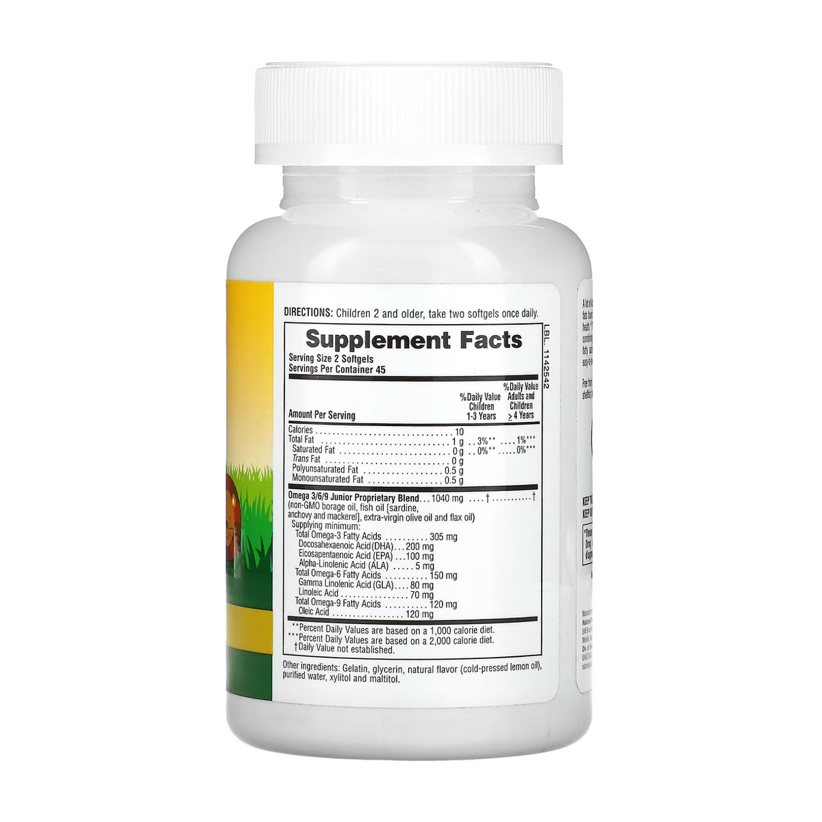 Kids Omega 3 6 9 - 90 softgels. Фото 2