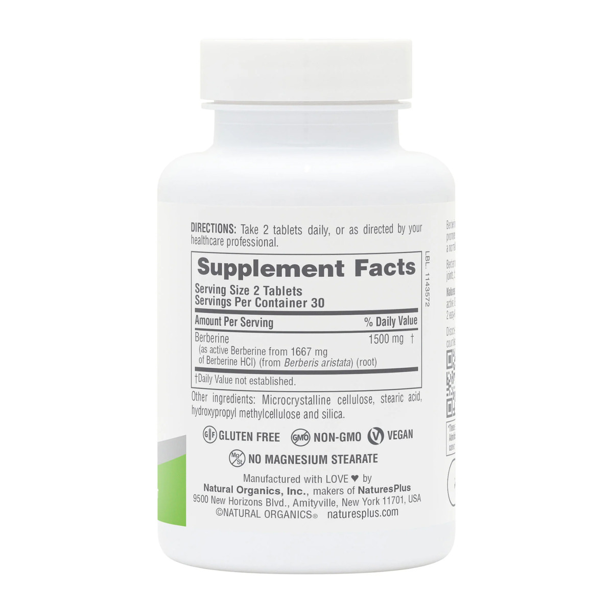 Berberine 1500 mg - 60 tabs. Фото 2