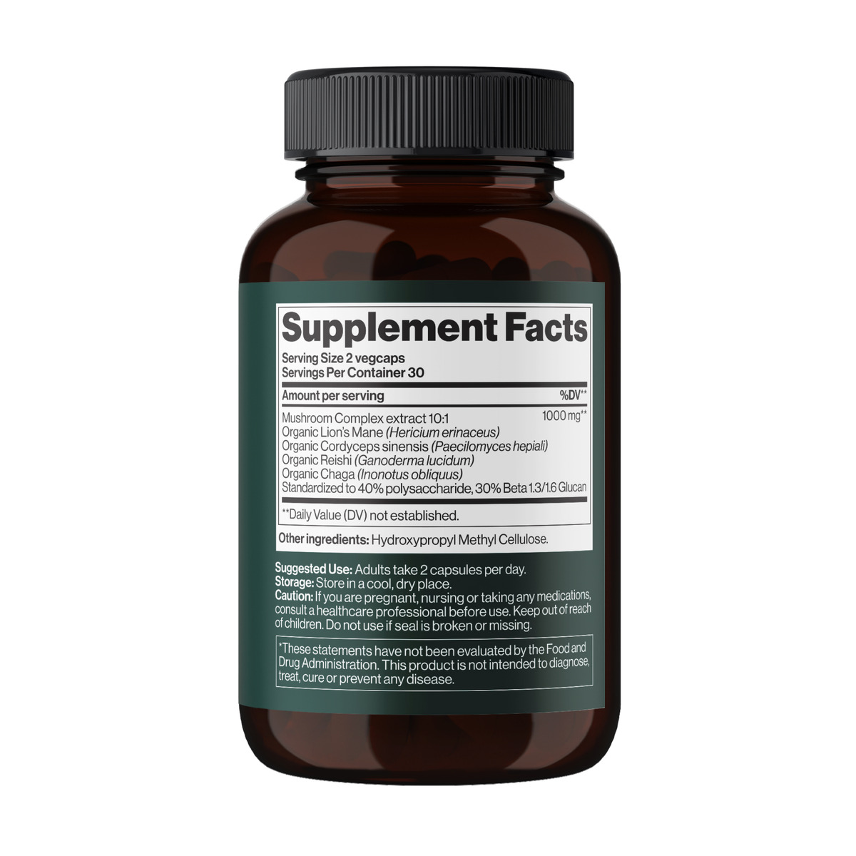 4Mushroom Complex 1000 mg - 60 vegcaps (До 02.27). Фото 2