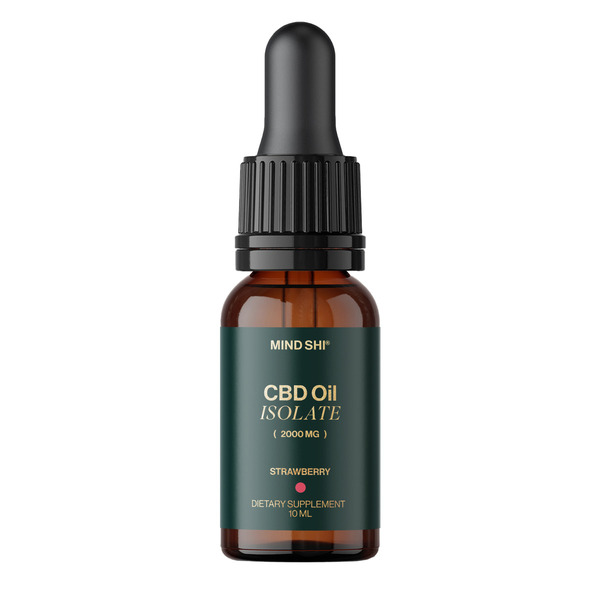 CBD Oil Isolate 2000 mg Strawberry - 10 ml. Фото 6