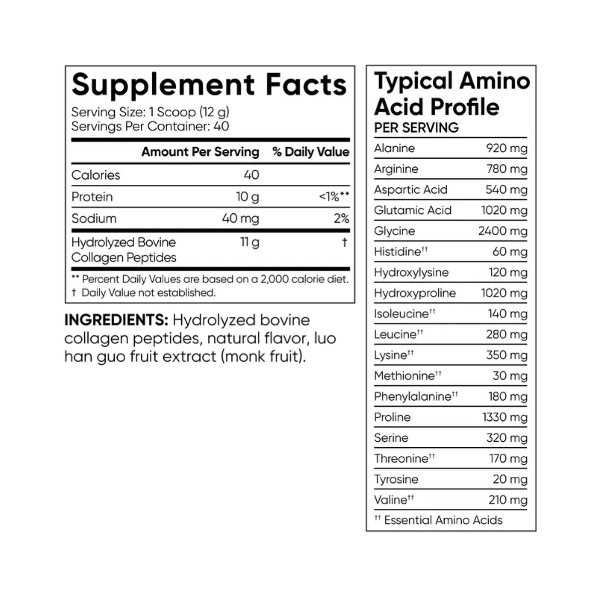 Collagen Peptides - 480g Vanilla Bean (Без этикетки). Фото 2