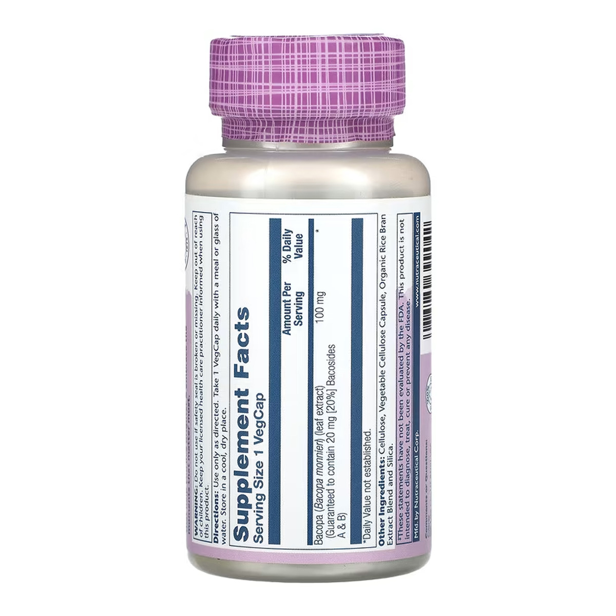 Bacopa 100mg - 60 vcaps. Фото 2