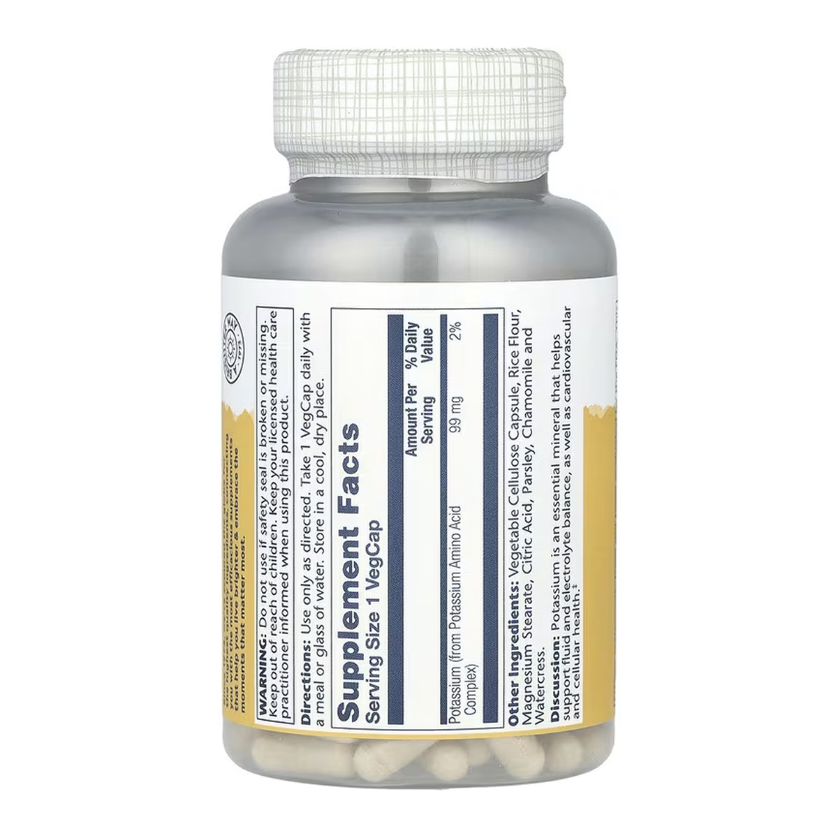 Potassium 99mg - 200 vcaps. Фото 2