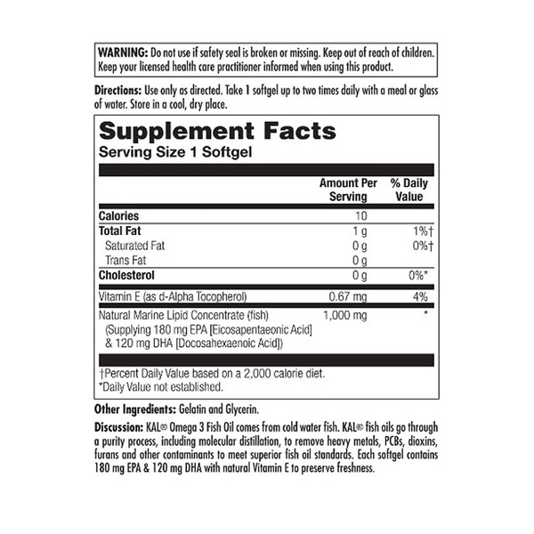 Omega 3 1000mg - 60 softgels. Фото 2