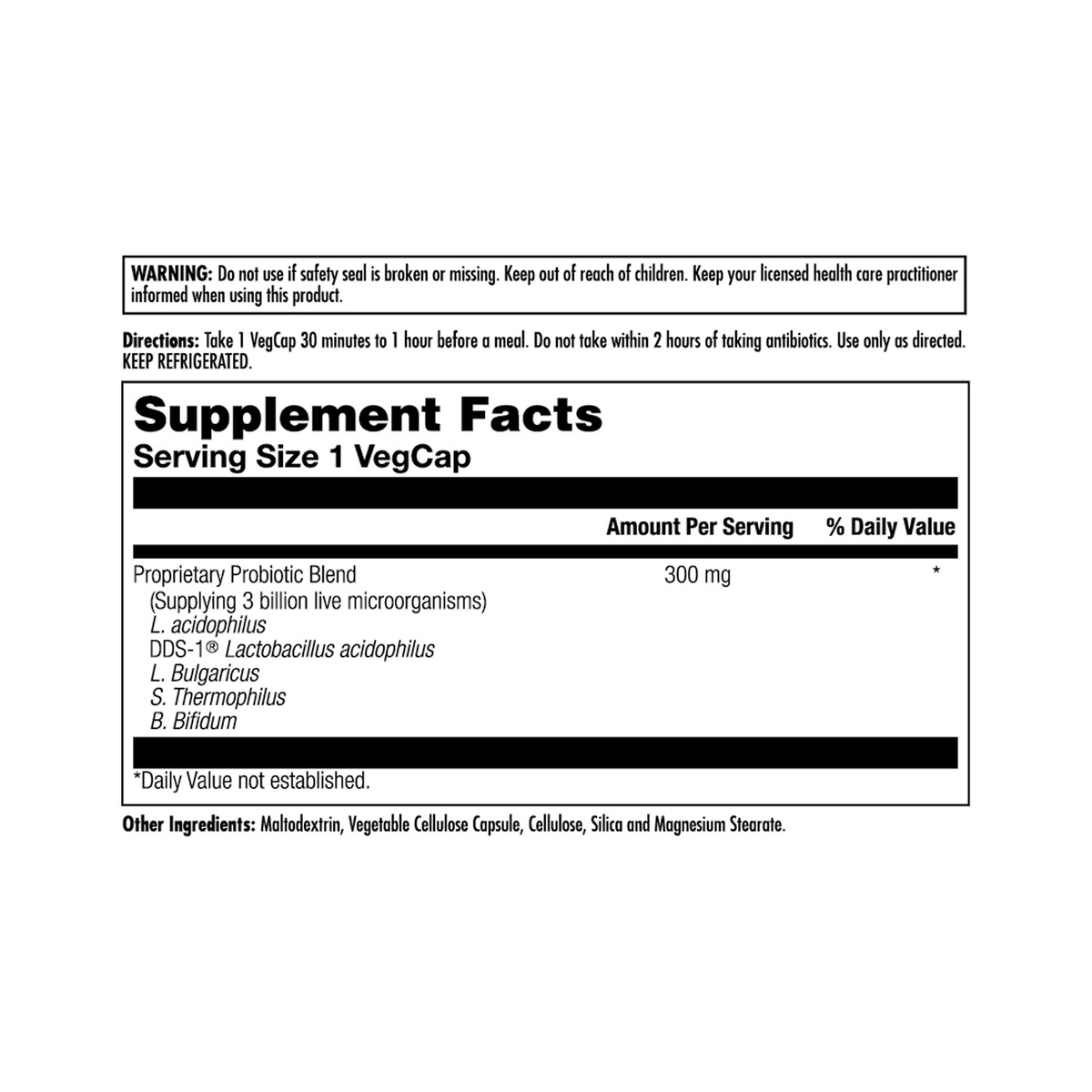 Acidophilus Probiotic-5 - 60 vcaps. Фото 2