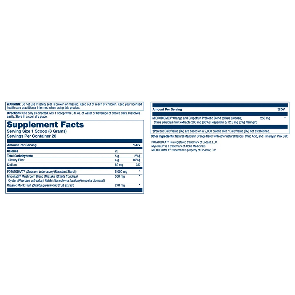 Mycrobiome Prebiotic Powder - 160g. Фото 2