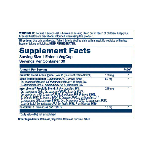 Mycrobiome Complete Probiotic Mood - 30 vcaps. Фото 2