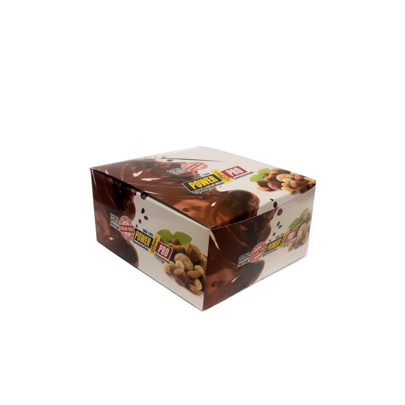 Батончик Power Pro Protein Bar 32% with Nut Sugar Free, 20*60 грам. Фото 2