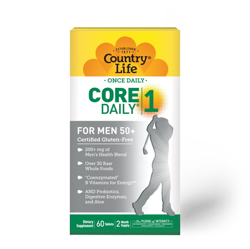 Витамины и минералы Country Life Core Daily-1 for Men 50+, 60 таблеток