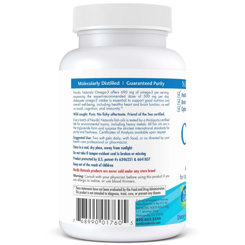 Жирні кислоти Nordic Naturals Omega-3, 60 капсул. Фото 3