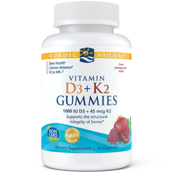Вітаміни та мінерали Nordic Naturals Vitamin D3+K2 Gummies, 60 желейок