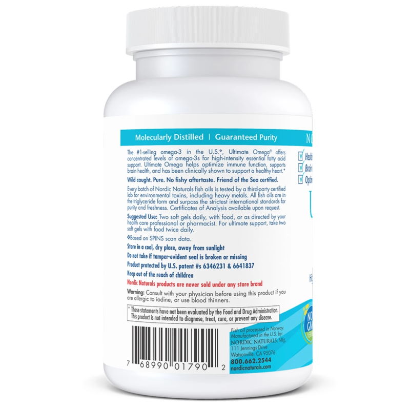Жирні кислоти Nordic Naturals Ultimate Omega, 60 капсул. Фото 3