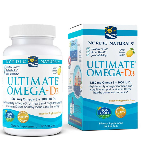 Жирні кислоти Nordic Naturals Ultimate Omega-D3, 60 капсул