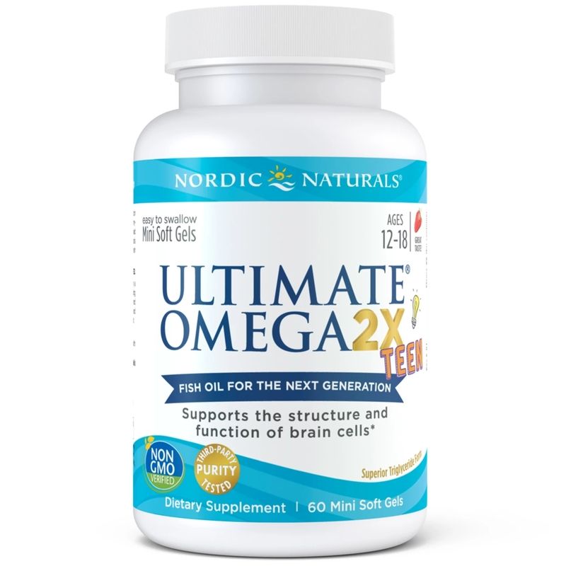 Жирні кислоти Nordic Naturals Ultimate Omega 2X Teen, 60 капсул. Фото 2