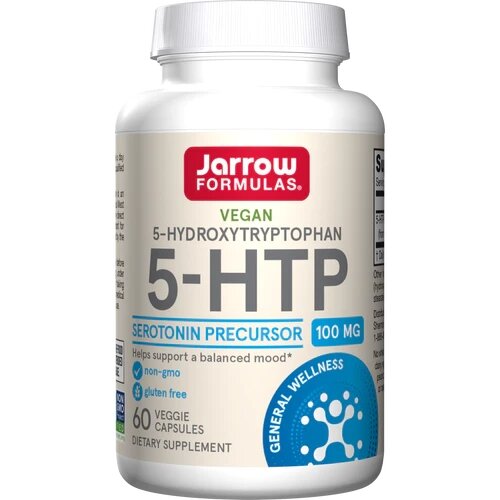 Амінокислота Jarrow Formulas 5-HTP 100 mg, 60 вегакапсул