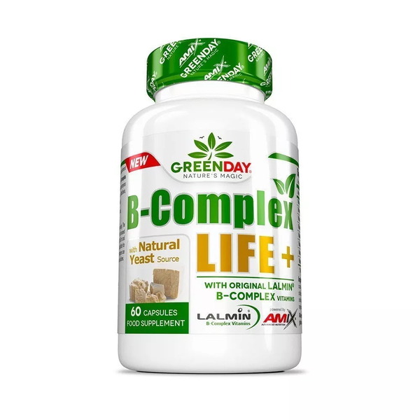 Витамины и минералы AMIX GreenDay B-Complex Life+, 60 капсул