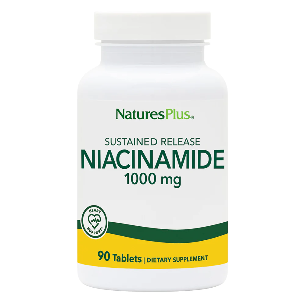 Вітаміни та мінерали Natures Plus Niacinamide 1000 mg, 90 таблеток