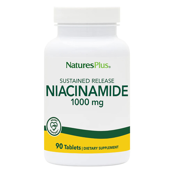Вітаміни та мінерали Natures Plus Niacinamide 1000 mg, 90 таблеток