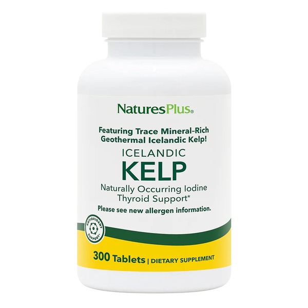 Вітаміни та мінерали Natures Plus Kelp, 300 таблеток