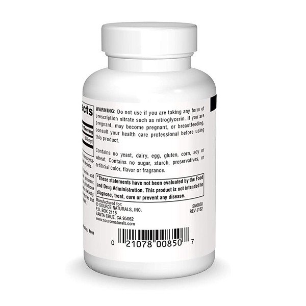 Аминокислота Source Naturals N-Аcetyl Cysteine 600 mg, 60 таблеток. Фото 2