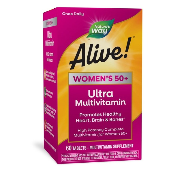 Вітаміни та мінерали Nature's Way Alive! Once Daily Women's 50+ Ultra Potency, 60 таблеток