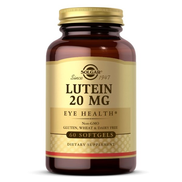 Натуральная добавка Solgar Lutein 20 mg, 60 капсул
