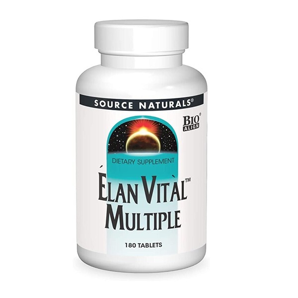 Вітаміни та мінерали Source Naturals Elan Vital Multiple, 180 таблеток