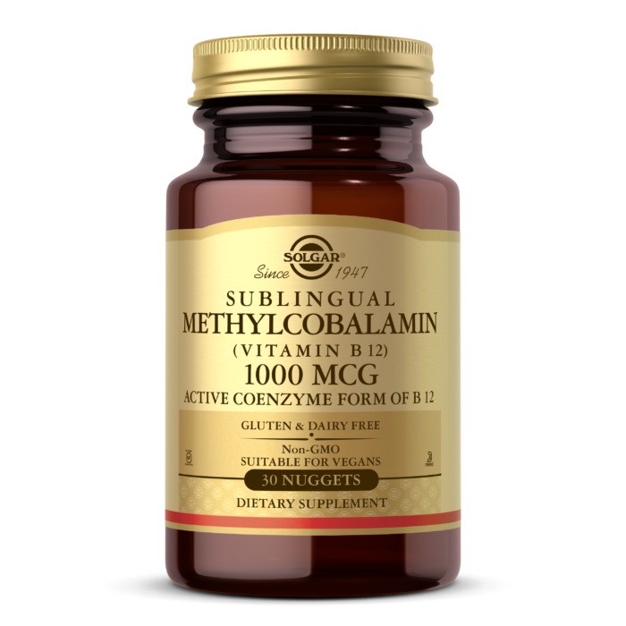 Вітамін В12 Solgar Methylcobalamin 1000 mcg Sublingual, 30 таблеток