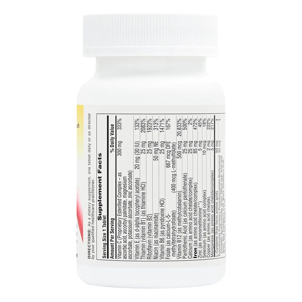 Хелатное железо Natures Plus Hema-Plex Jar, 30 таблеток. Фото 2