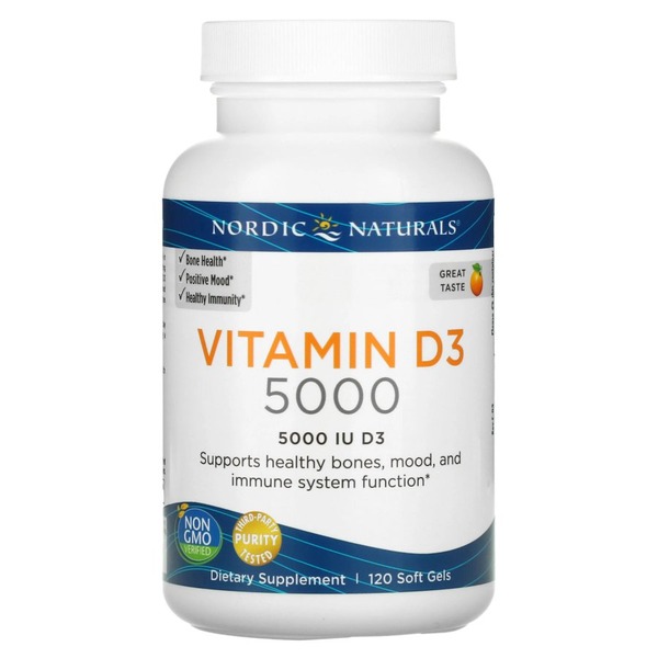 Витамин D3 Nordic Naturals Vitamin D3 5000 IU, 120 капсул