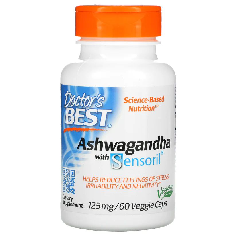 Ашваганда Doctor's Best Ashwagandha 125 mg, 60 вегакапсул