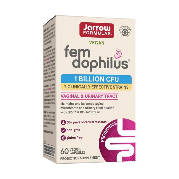 Пробіотик Jarrow Formulas Fem Dophilus 1 billion CFU, 60 вегакапсул для жінок