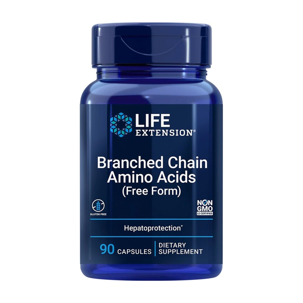BCAA Life Extension Branched Chain Amino Acids, 90 капсул