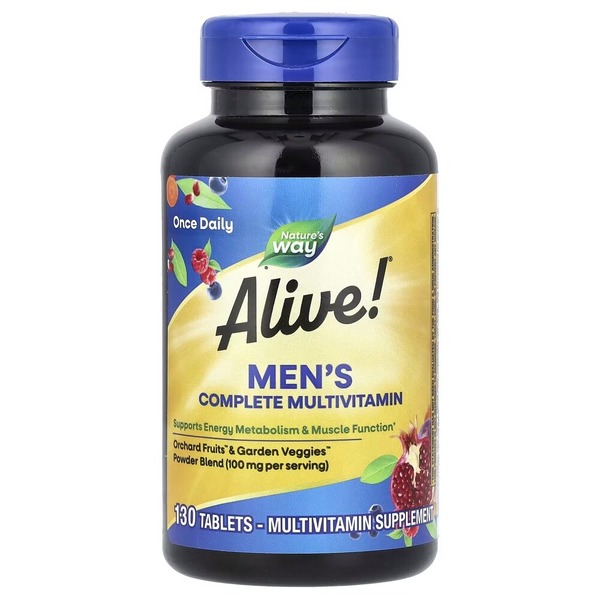 Комплекс для здоров'я чоловіків Nature's Way Alive! Men's Complete Multivitamin, 130 таблеток