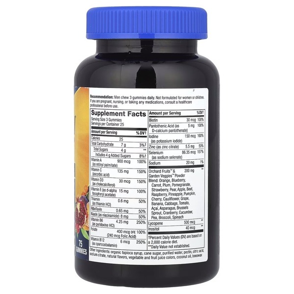 Комплекс для здоровья мужчин Nature's Way Alive! Men's Premium Gummy, 75 желеек. Фото 2