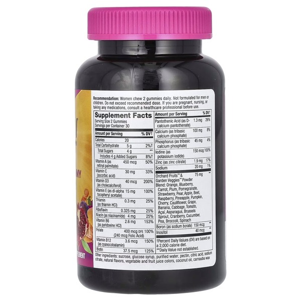 Комплекс для здоров'я жінок Nature's Way Alive! Women's Gummy, 60 желейок. Фото 2