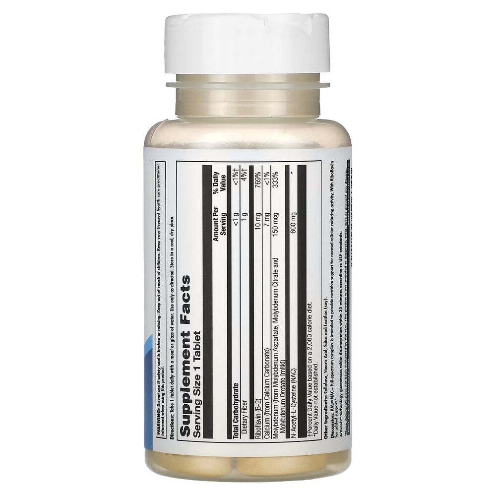 N-ацетил-L-цистеїн KAL NAC+ 600 mg, 30 таблеток. Фото 2