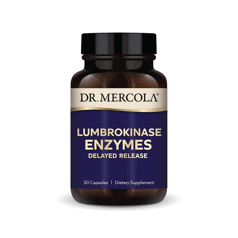 Ферменти люмброкінази Dr. Mercola Lumbrokinase Enzymes, 30 капсул для підтримки серцево-судинної системи