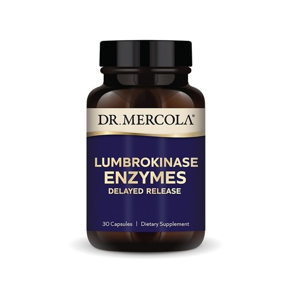 Ферменти люмброкінази Dr. Mercola Lumbrokinase Enzymes, 30 капсул для підтримки серцево-судинної системи