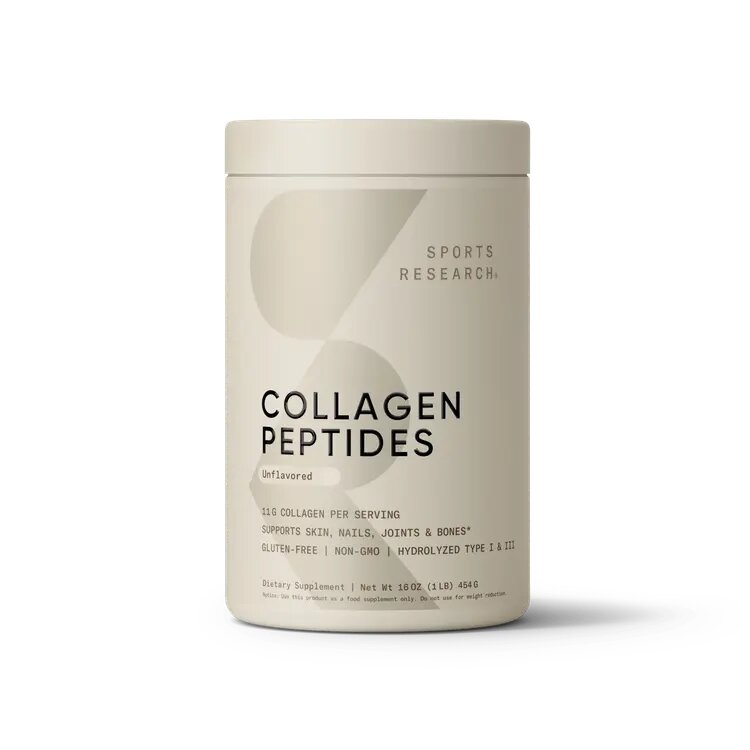 Коллагеновые пептиды Sports Research Collagen Peptides, 454 грамм