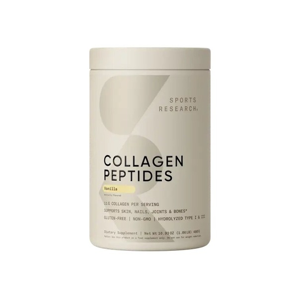 Колагенові пептиди Sports Research Collagen Peptides, 480 грам - Ваніль