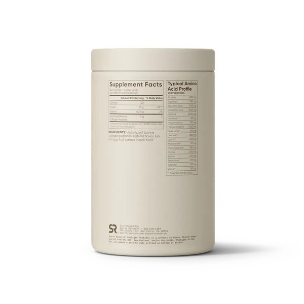 Коллагеновые пептиды Sports Research Collagen Peptides, 480 грамм - Ваниль. Фото 2
