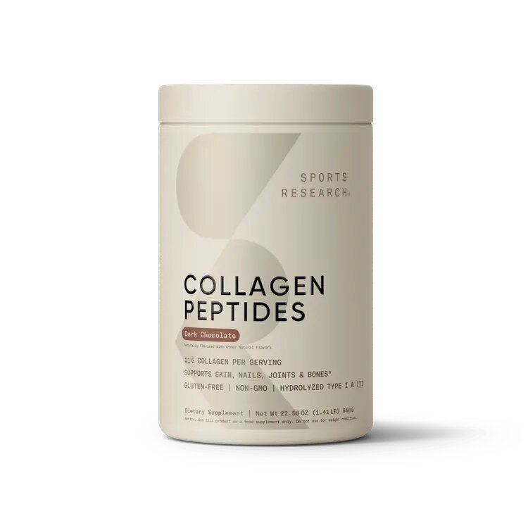 Колагенові пептиди Sports Research Collagen Peptides, 640 грам - Шоколад