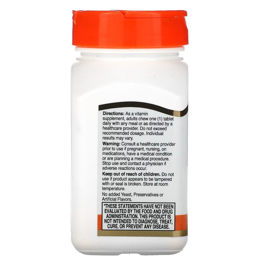 Витамин C 21st Century Vitamin C 500 mg Chewable, 110 таблеток. Фото 3