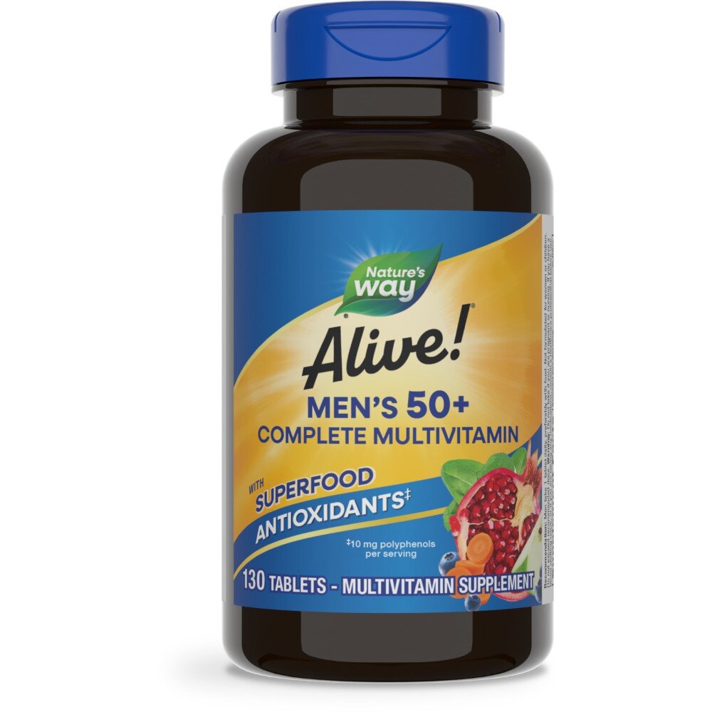 Комплекс для здоровья мужчин 50+ Nature's Way Alive! Men's 50+, 130 таблеток