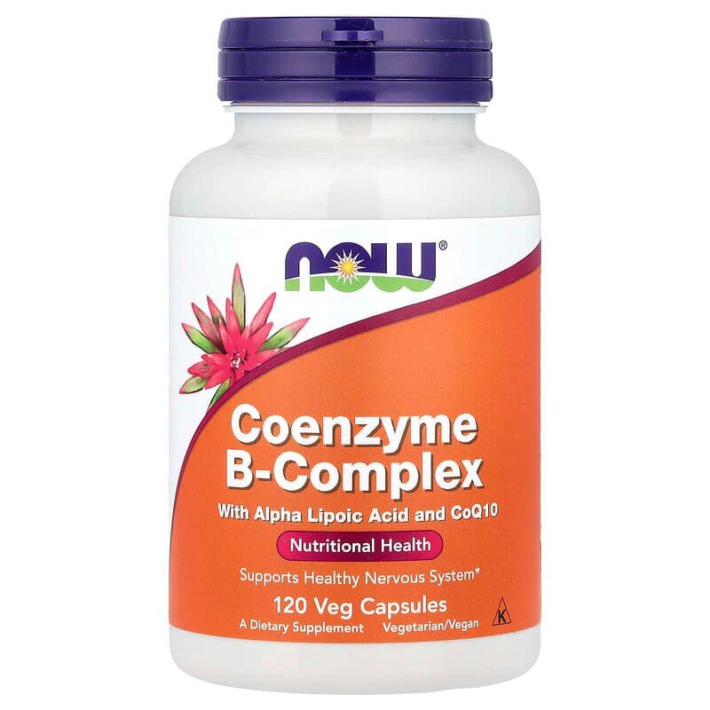 Коэнзимный комплекс витаминов NOW Coenzyme B-Complex, 120 вегакапсул