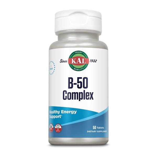 Комплекс витаминов группы B KAL B-50 Complex, 50 таблеток